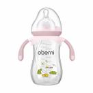 Biberón para Bebé Oberni 270 ml con Popote Ponderado y Asa Antideslizante