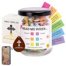 Bible Verse Jar Musemory, vidro multicolorido de 92 unidades Bible Verse Jar Musemory, vidro multicolorido de 92 unidades
