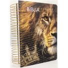 Biblia Anote Nvi Leão Preta Espiral coroa - ART-GOSPEL