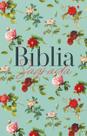 Bíblia ARC 860 Rosas do Campo Aqua - Letra Normal: almeida revista e corrigida