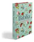 Bíblia Arc 860 Rosas do Campo Aqua - Letra Normal - Almeida Revista e Corrigida
