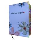 Biblia ARC eis me aqui com Abas adesivas coladas - palavras Jesus em vermelho capa dura Acolchoada SBB Amarela