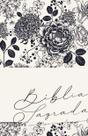 Bíblia Arc Floral Creme - Letra Gigante - Com Harpa Avivada e Corinhos