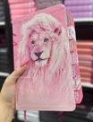 Biblia ARC Glitter 100% Leão Rosa bebê com Abas já coladas