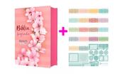 Bíblia ARC Letra Jumbo Rosa + Abas adesivas marca livros