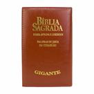 Bíblia ARC PJV Letra Gigante Com Harpa Avivada E Corinhos - Capa Carteira Marrom