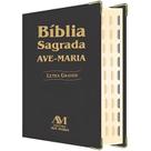 Bíblia Ave Maria Luxo Letra Grande Capa Preta