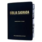 Biblia basica Arc Preta com Abas adesivas Letra gigante