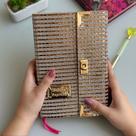 Biblia Carteira STRASS dourada pedrarias Com harpa indice e letras grandes Biblia Carteira STRASS dourada pedrarias Com harpa indice e letras grandes
