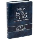 Biblia da escola bíblica - r.a - azul - sbb