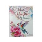 Bíblia da mulher de deus letra grande com harpa e índice capa dura beija flor Bíblia da mulher de deus letra grande com harpa e índice capa dura beija flor