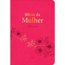 Bíblia da Mulher Deus e Elas Cor Rosa Capa Luxo NAA Pão Diário