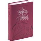 BÍBLIA DA MULHER Estudo Devocional Letra Grande Nova Almeida Atualizada NAA Capa Luxo Aston PINK Caixa Janela