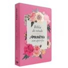 Bíblia de estudo apologética com apócrifos capa de luxo rosa Bíblia de estudo apologética com apócrifos capa de luxo rosa
