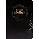 Bíblia de Estudo da Mulher Deus e Elas NAA Capa Couro Soft Preta