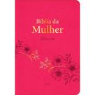 Bíblia de Estudo da Mulher Deus e Elas NAA Capa Couro Soft Rosa
