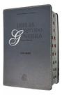 Bíblia de estudo de genebra capa de luxo azul ara letra grande com índice
