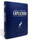 Biblia de estudo explicada media luxo azul (cpad)