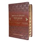 Bíblia de estudo holman arc capa de luxo marrom com índice Bíblia de estudo holman arc capa de luxo marrom com índice
