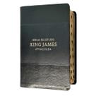 Bíblia de estudo king james atualizada full color capa de luxo preta índice