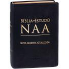 Bíblia de Estudo NAA - Nova Almeida Atualizada - Capa Couro Legítimo