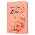 Bíblia de Estudo para o Cotidiano da Mulher - Floral Rosê NVAA - João Ferreira de Almeida Capa Dura Bíblia de Estudo para o Cotidiano da Mulher - Floral Rosê NVAA - João Ferreira de Almeida Capa Dura