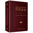 Bíblia de Estudo Patmos Grande Capa Luxo Vinho ARC CPAD