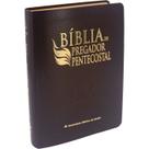 Bíblia Do Pregador Pentecostal Média RC Com Índice Capa Luxo Vinho