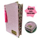 Bíblia Feminina Perolada Glitter Letra Gigante com Harpa e Capa Protetora