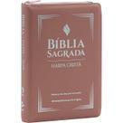 Biblia grande com harpa ziper indice lg economica rosa - CPAD