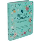 Bíblia Grande Harpa Cristã Luxo Letra Grande Azul Claro