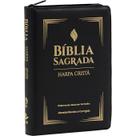 Bíblia Harpa Cristã RC - Letra Grande - Zíper - Capa Sintética Preta - CPAD