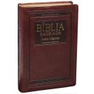 Biblia Letra Gigante Ra Luxo Marrom Nobre