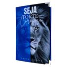 Bíblia Letra Jumbo Leão Azul seja forte e corajoso Capa dura Acolchoada com Harpa e Indice ARC