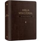 Bíblia Ministerial NVI Letra Normal Capa Luxo Marrom