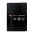 Biblia nvi portugues/ingles - capa luxo preta