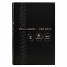 Biblia nvi portugues/ingles - capa luxo preta