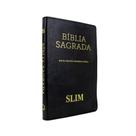 Bíblia NVI Slim Capa Luxo Preta Com Índice