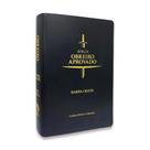 Bíblia Obreiro Aprovado Média - Luxo Preta C/Harpa - João Ferreira De Almeida Editora CPAD - Capa Mole - Português