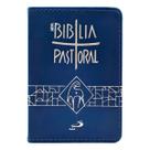 Bíblia pastoral bolso encadernada luxo azul - PAULUS