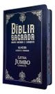 Bíblia Pentecostal Jumbo Capa Dura Campacta Azul - Com Índice Harpa Coros João Ferreira De Almeida