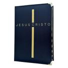 Bíblia preta Jesus cristo cruz Sbb arc cp dura palavras de Jesus em vermelho