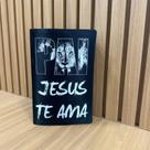 Bíblia preta Pai jesus te ama com indice harpa e corinhos