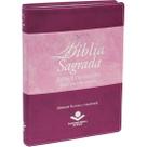 Bíblia Sagrada - ARA - Letra Extragigante - Índice Lateral - Palavras De Jesus Em Vermelho - Vinho/Rosa - SBB Bíblia Sagrada - ARA - Letra Extragigante - Índice Lateral - Palavras De Jesus Em Vermelho - Vinho/Rosa - SBB