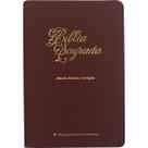Bíblia Sagrada ARC Letra Gigante Linha Ouro Sintético Flexível Vinho - SBB