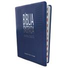 BÍBLIA SAGRADA AZUL SLIM HARPA CRISTÃ CPAD ULTRAFINA ÍNDICE LATERAL ARC Almeida Revista e Corrigida