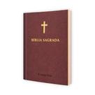 Bíblia Sagrada Brochura Capa Marrom - Textos colorido Letra média - Evangelização