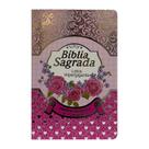 Bíblia Sagrada Caixa com Harpa Letra Hipergigante Luxo Pink