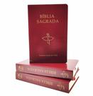 Bíblia Sagrada Cnbb Católica Média Capa Dura Vermelha