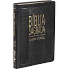 Bíblia sagrada com harpa arc índice slim capa de luxo caramelo